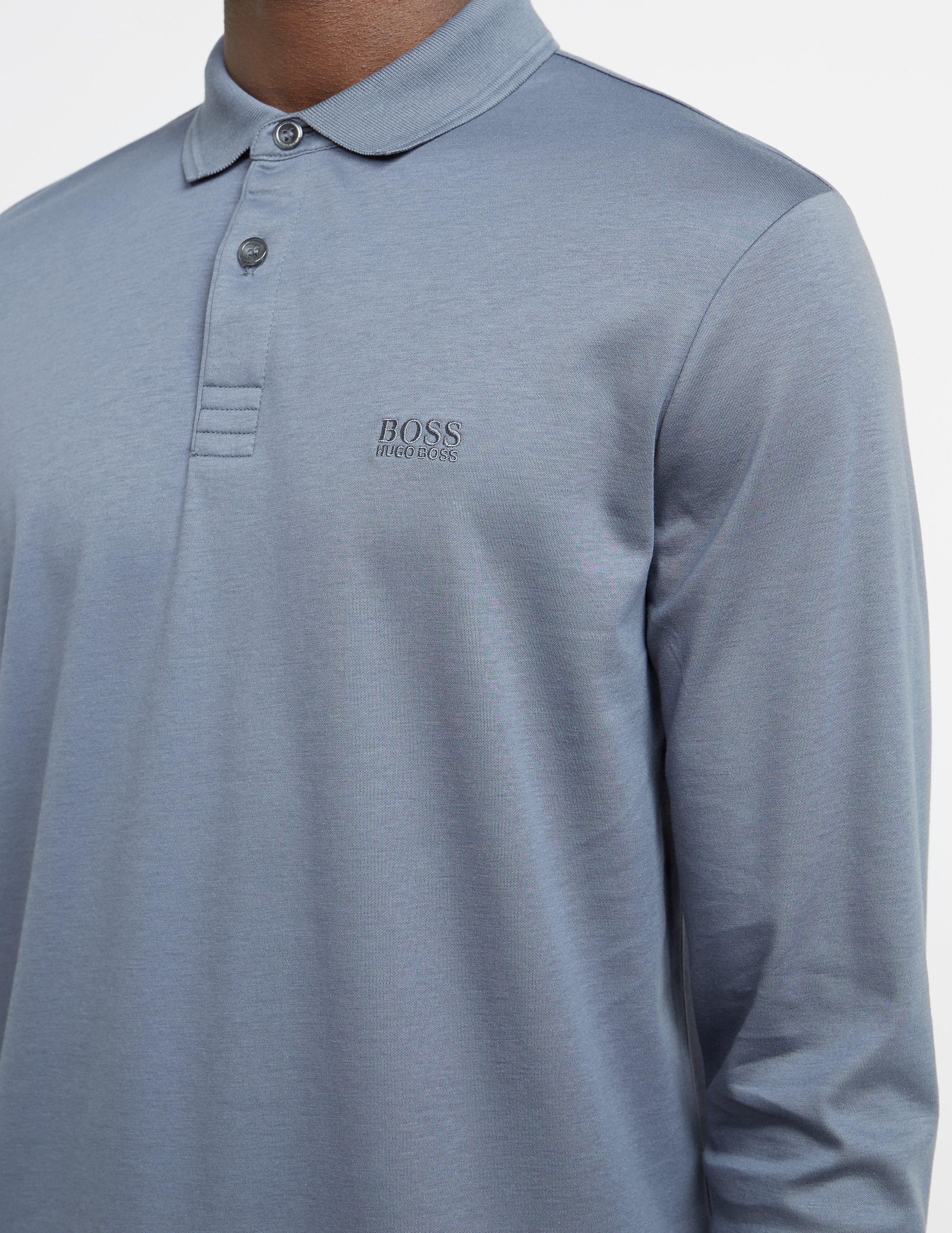 boss pirol long sleeve polo shirt