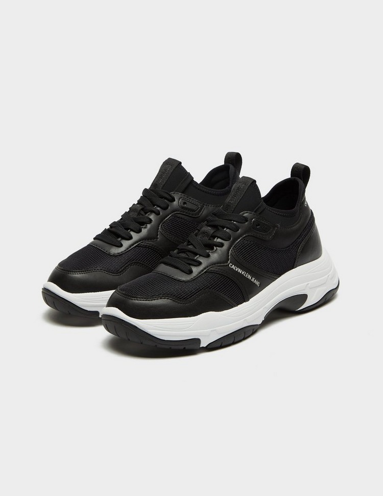 calvin klein chunky trainers black and white