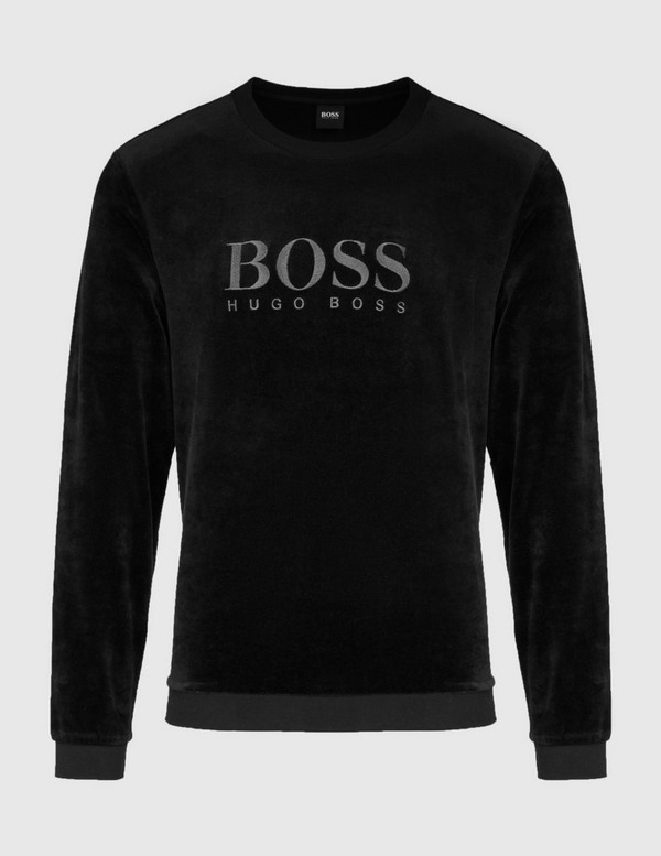 BOSS Velour Crew Sweatshirt