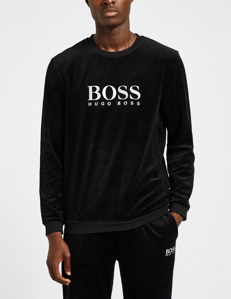 BOSS Velour Crew Sweatshirt