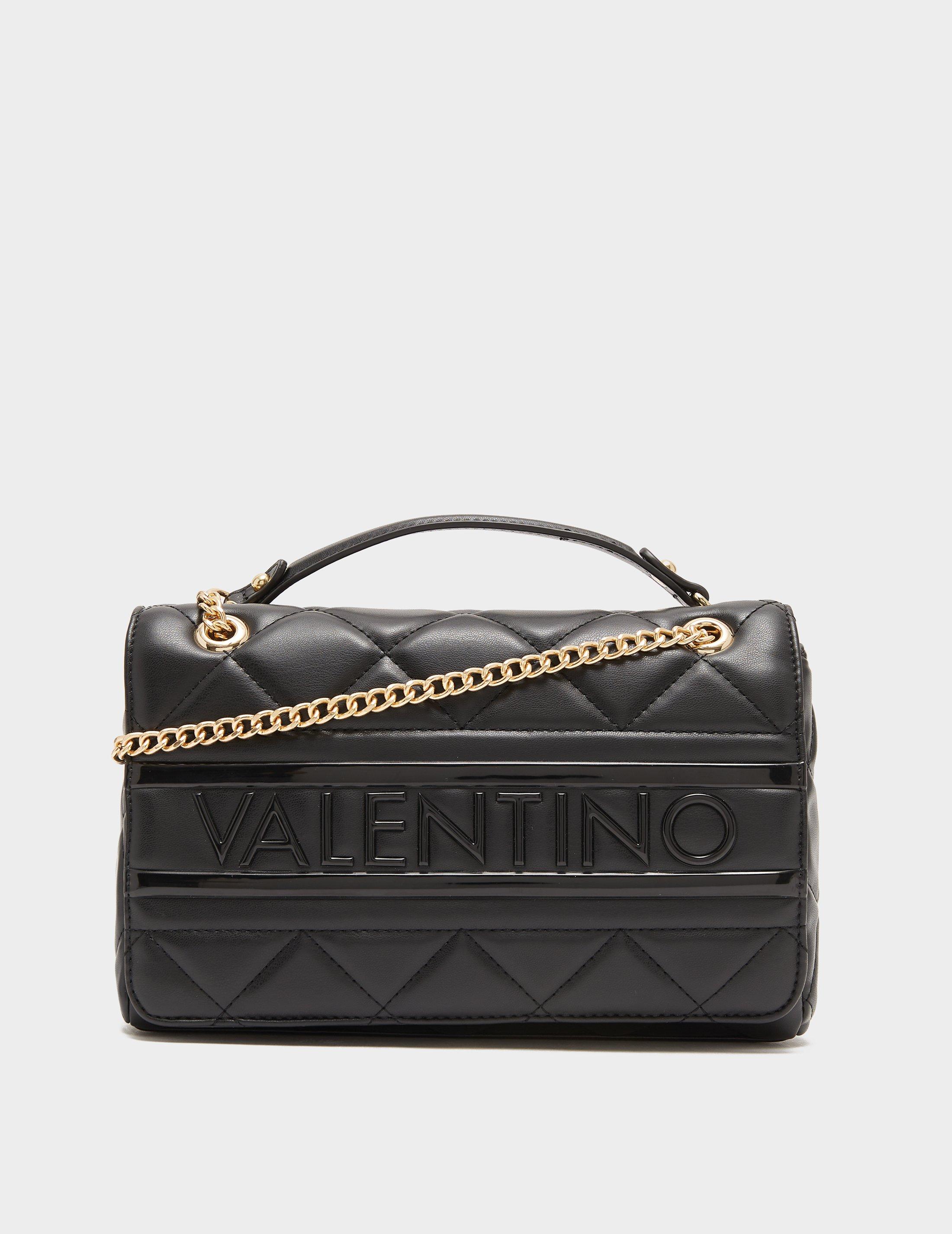 Valentino Bags Ada quilted embossed tote bag with chain strap in black