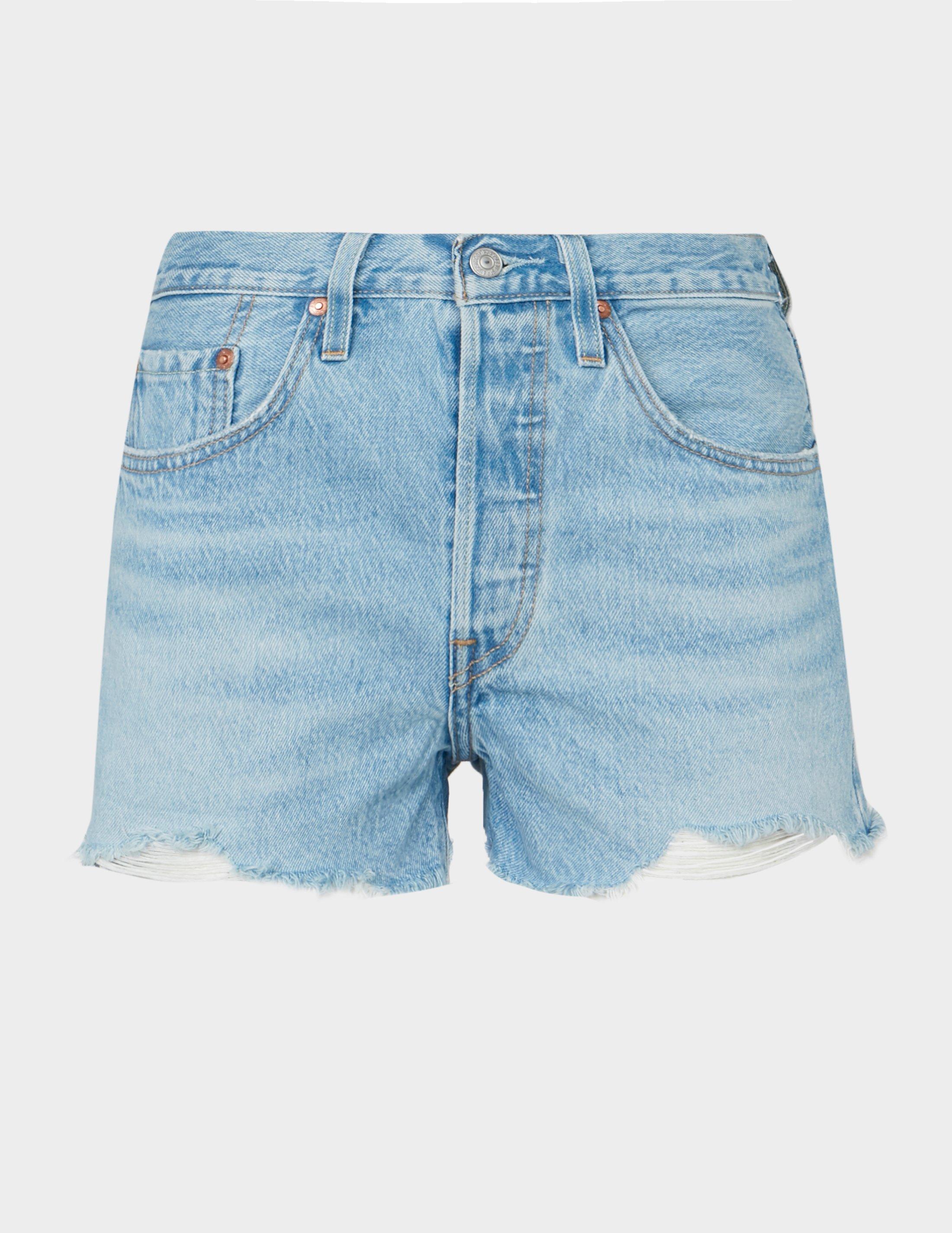 levis 501 ripped shorts