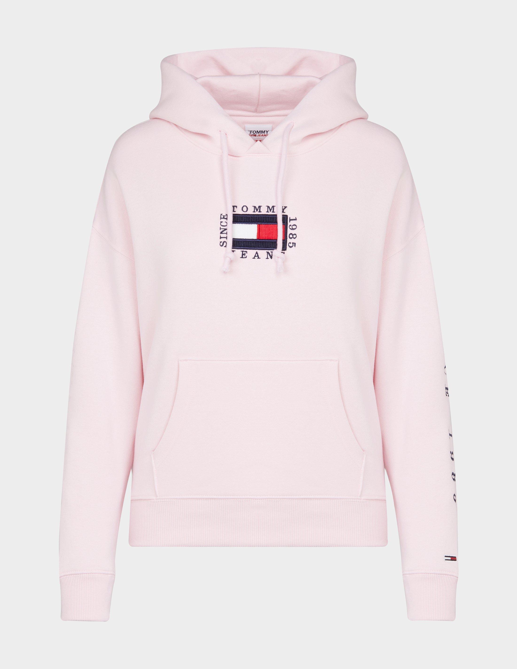 tommy jeans pink hoodie