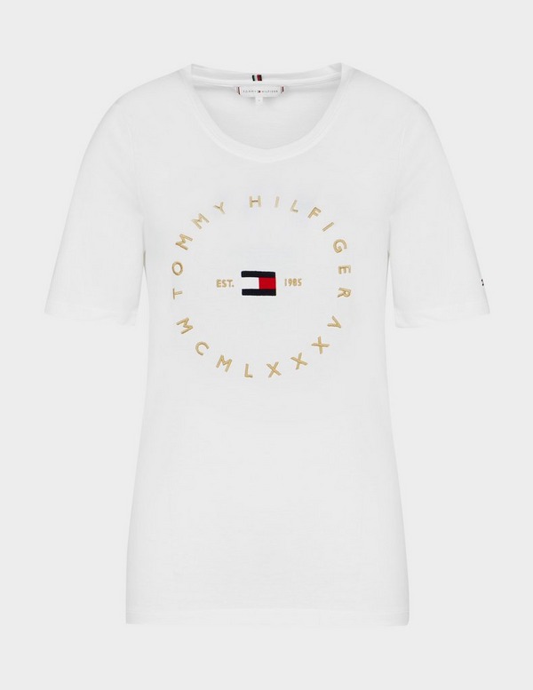 White Tommy Circle Logo T-Shirt |