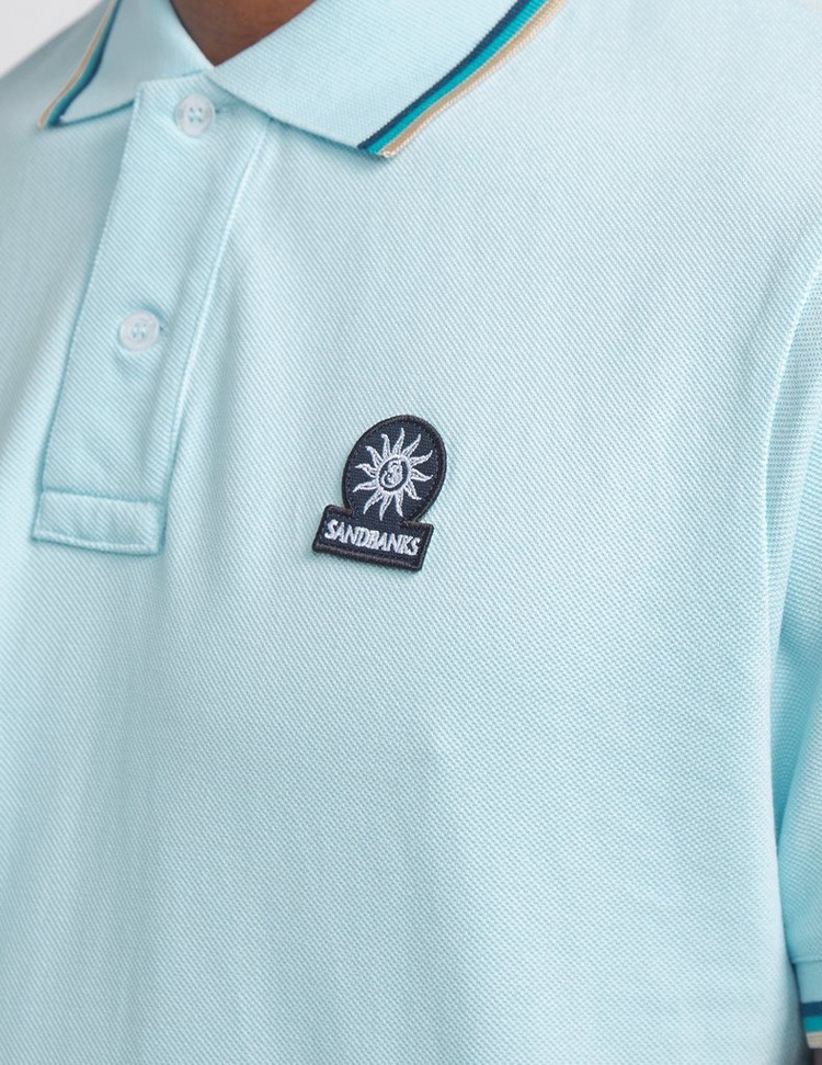 Sandbanks Badge Tipped Polo Shirt