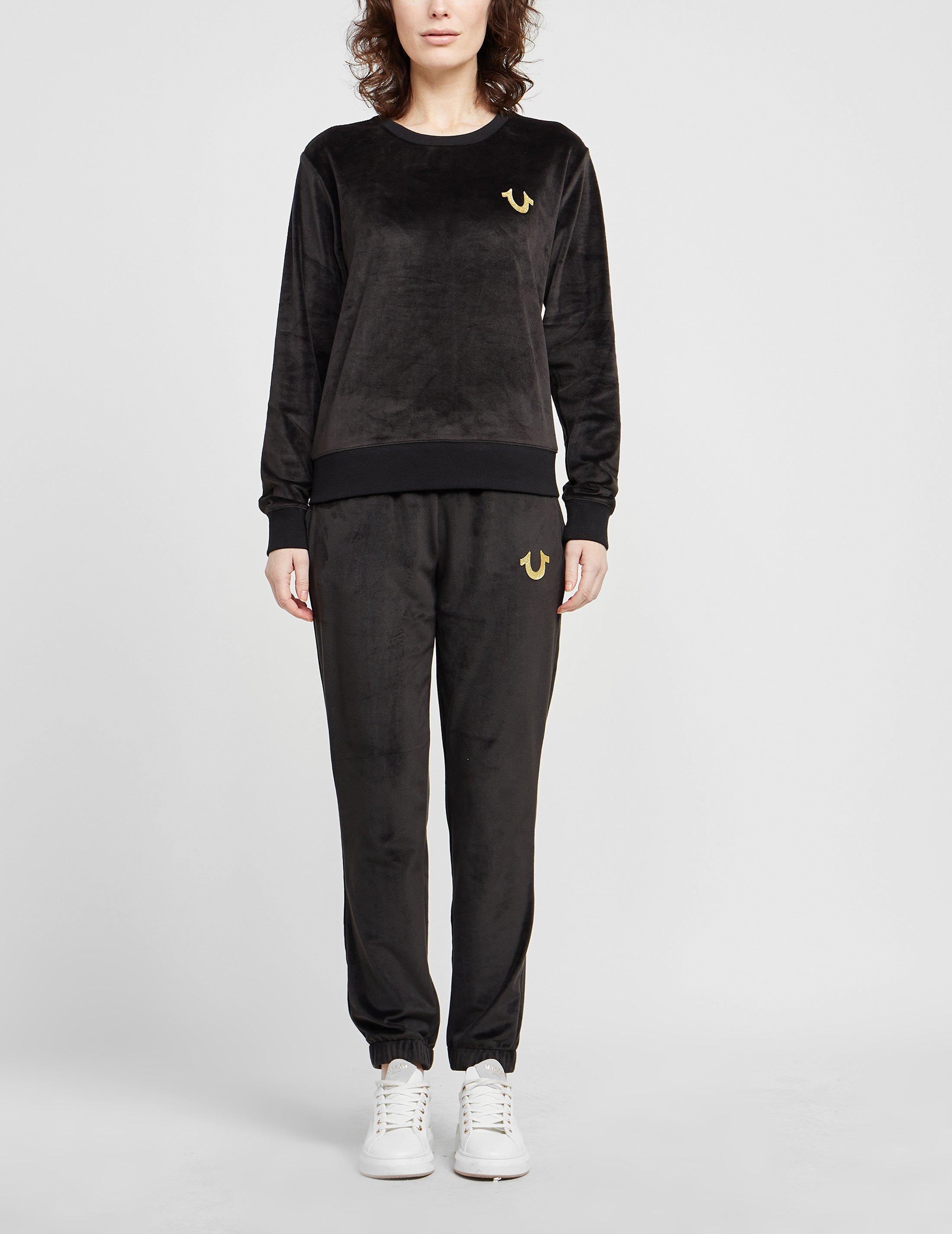 true religion velour tracksuit womens