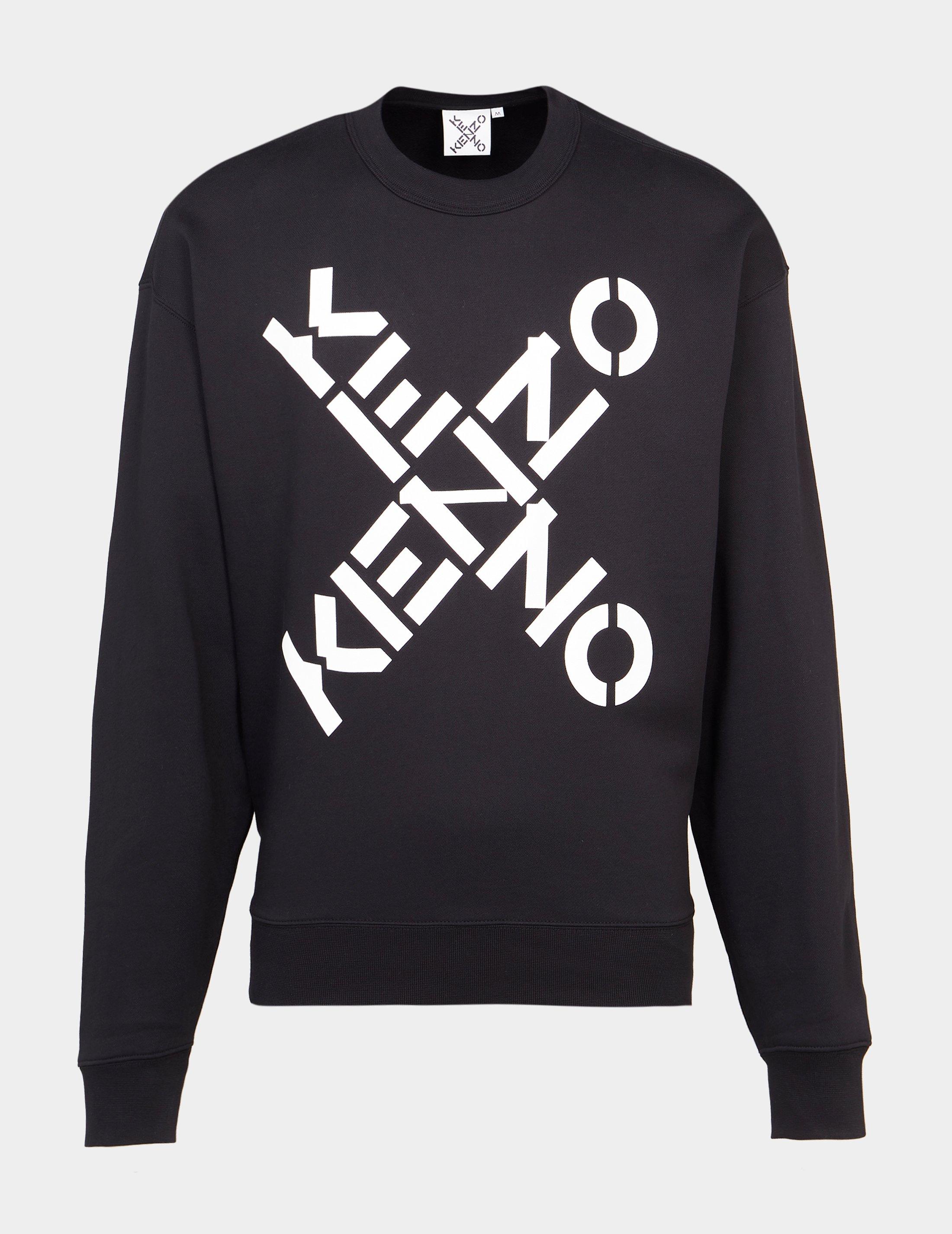 kenzo black logo sweatshirt