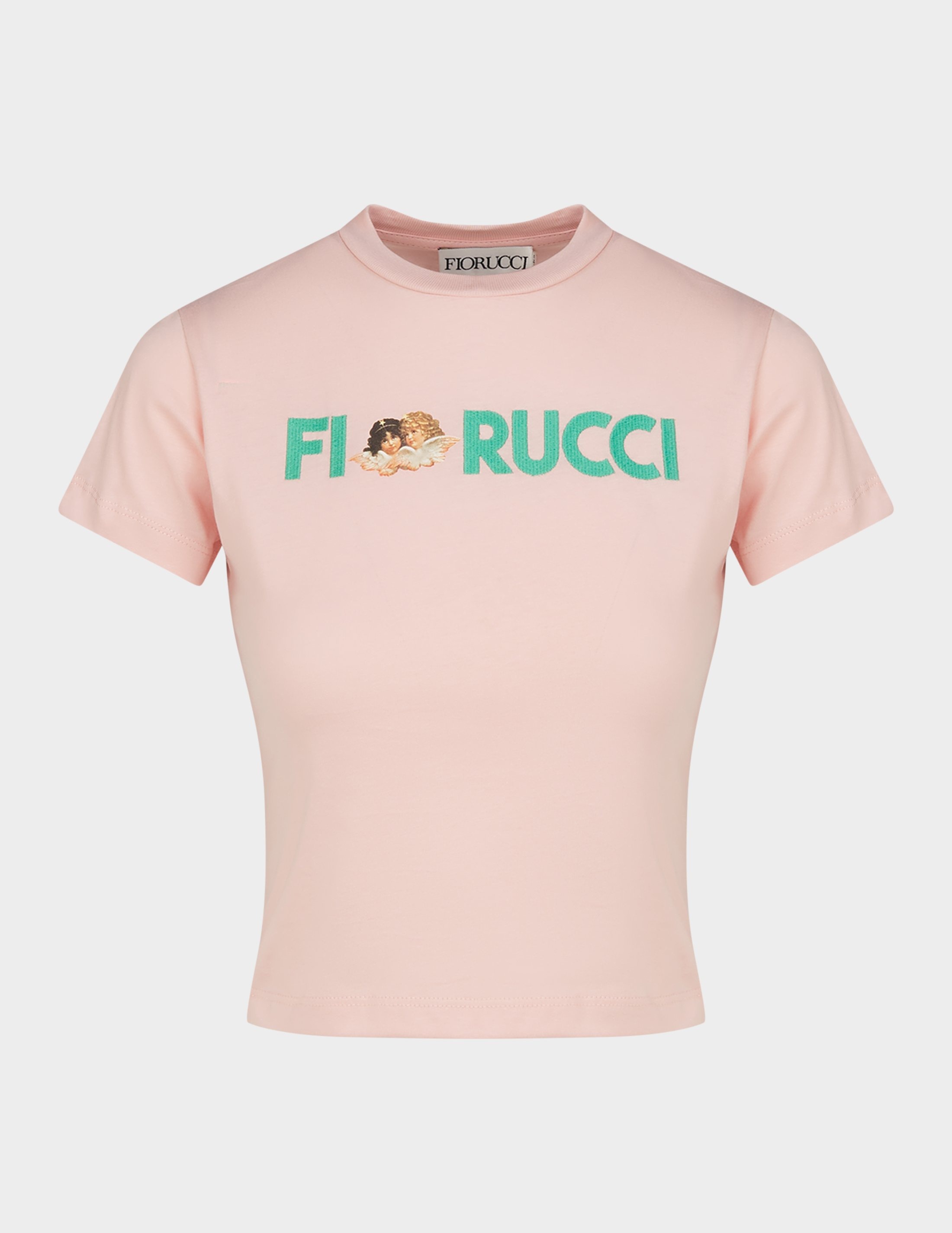 Fiorucci Logo Angels Crop T-Shirt | Tessuti