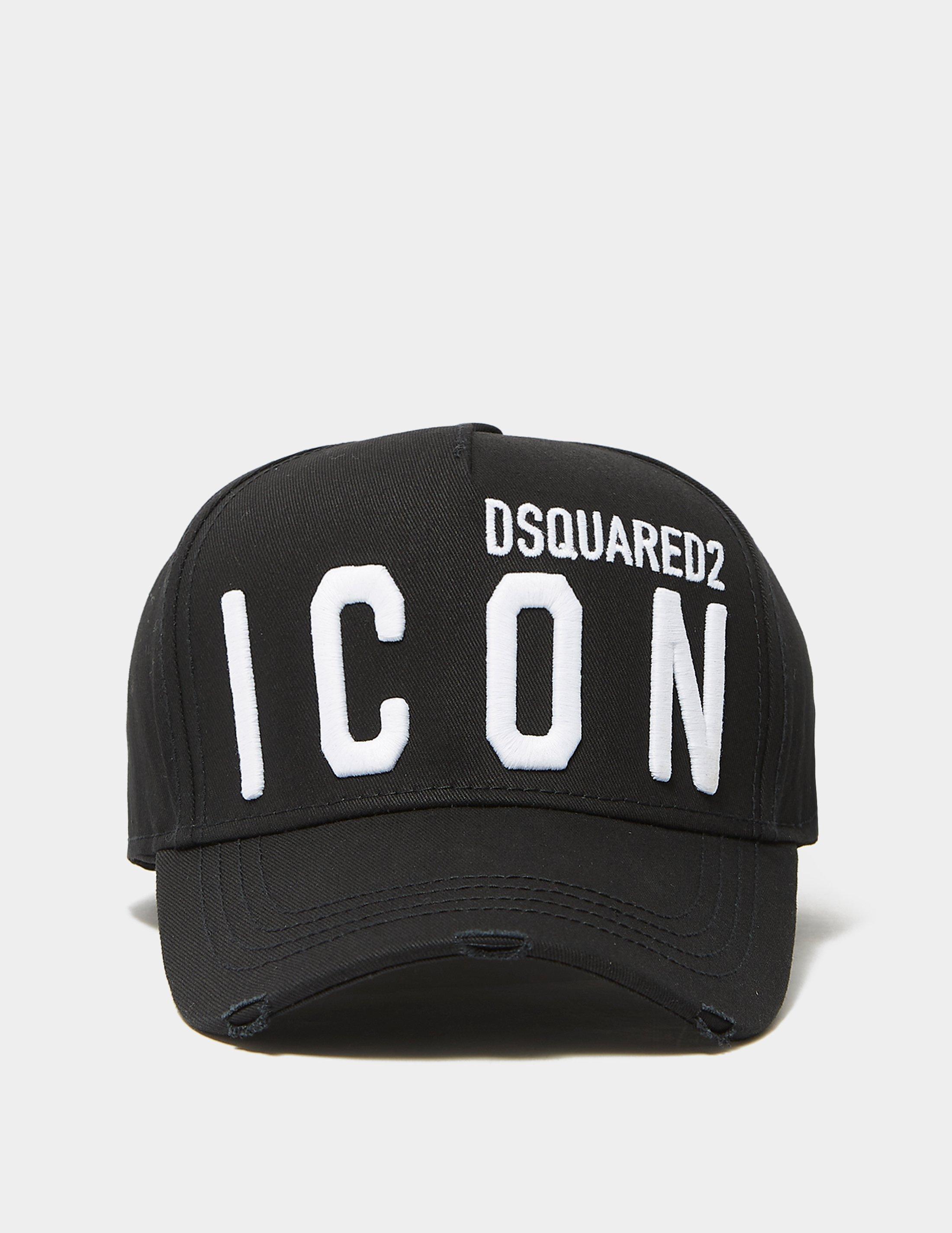 dsquared2 cap icon black