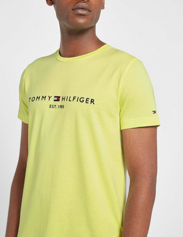 Yellow Tommy Hilfiger Logo T Shirt Tessuti