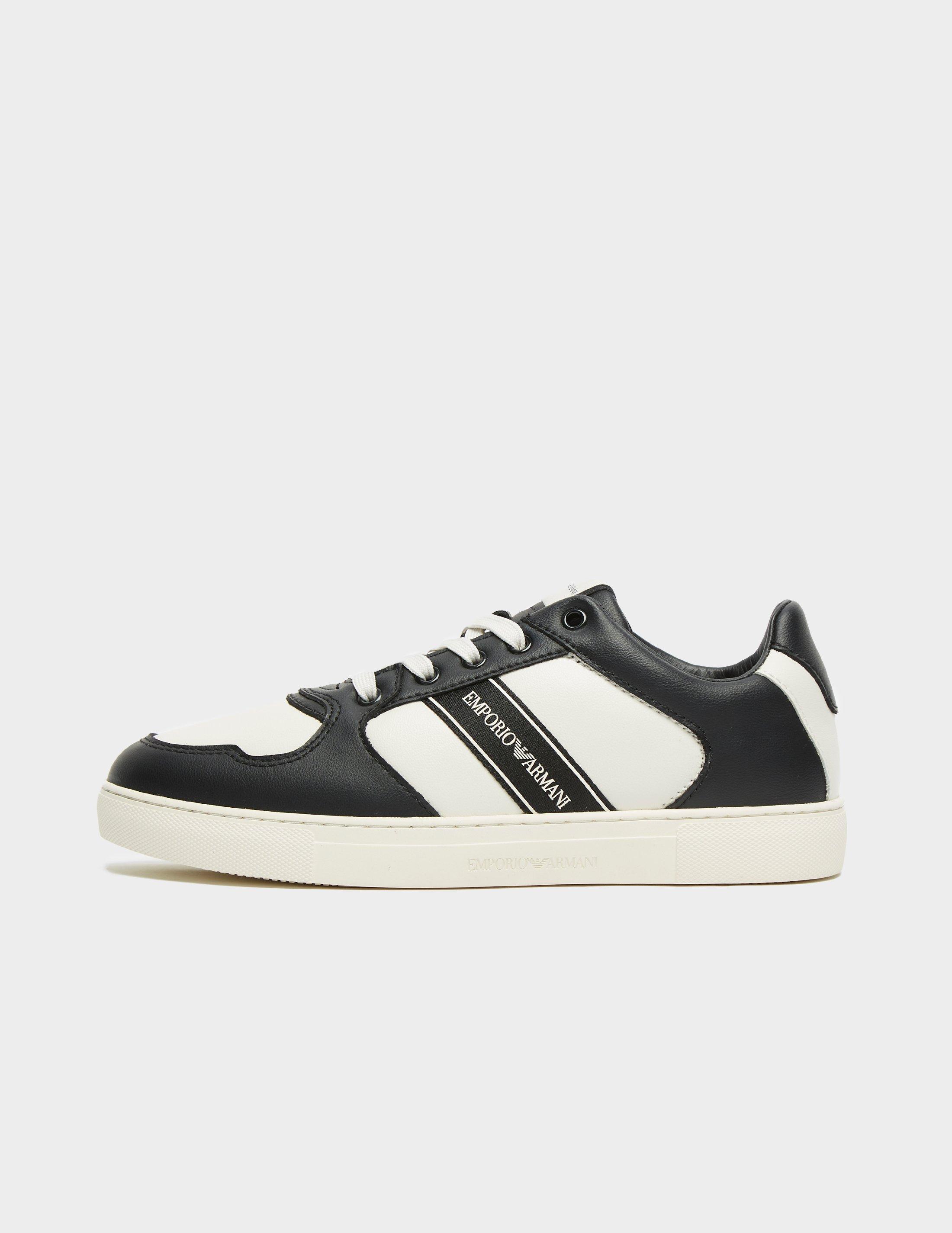 emporio armani logo trainers