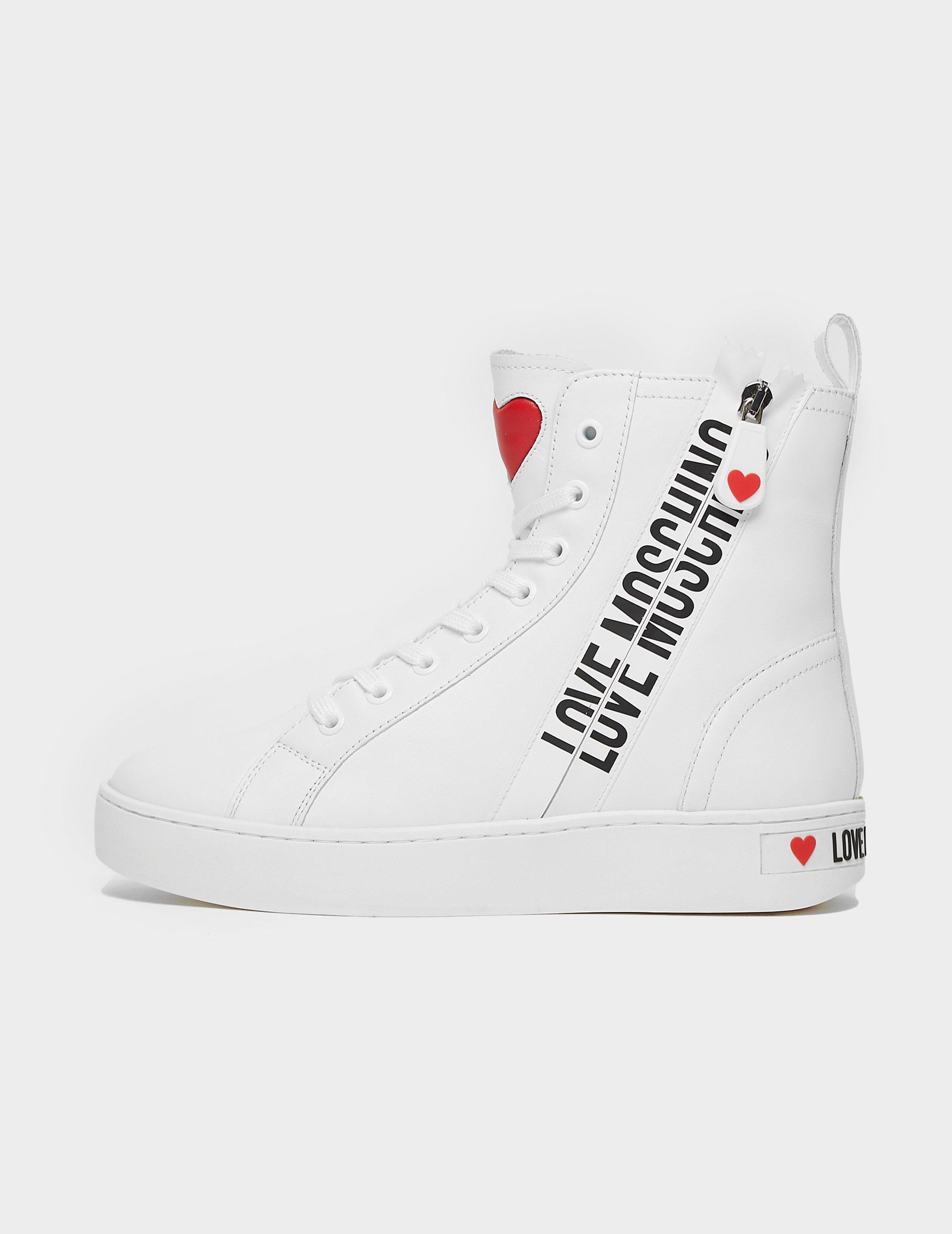 high top zip trainers
