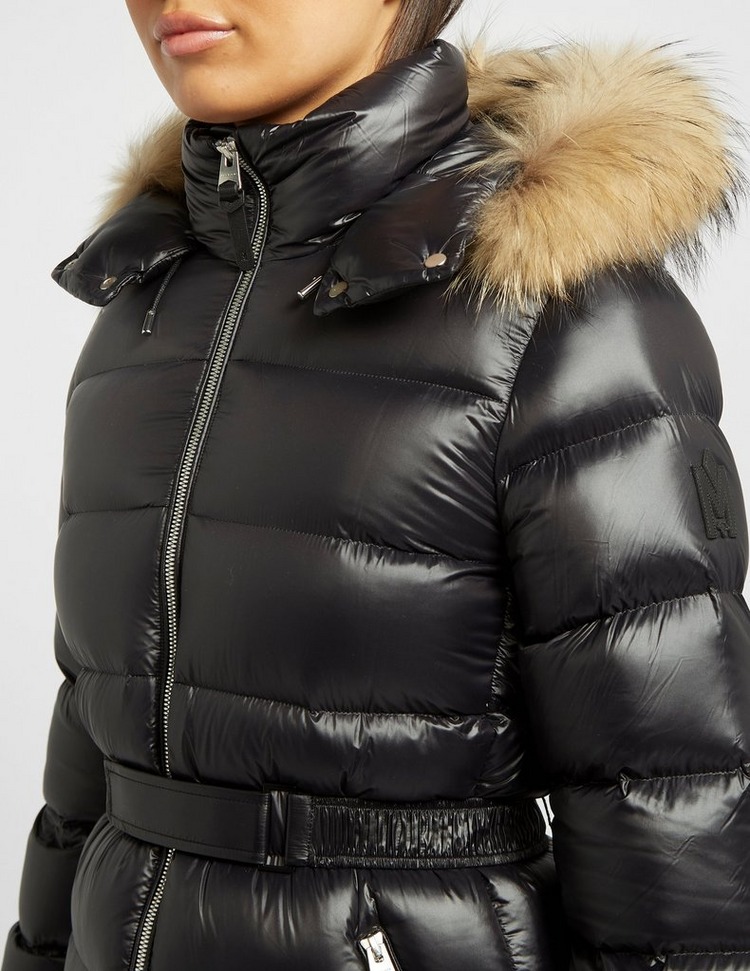 Mackage Valery Belted Fur Long Puffer Coat