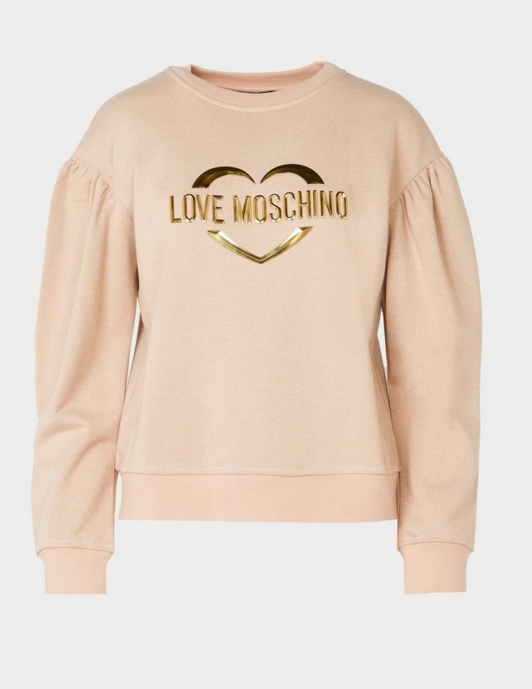 Love Moschino Gold Heart Logo Sweatshirt