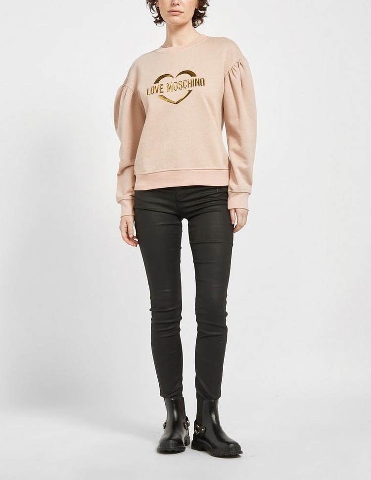 Love Moschino Gold Heart Logo Sweatshirt