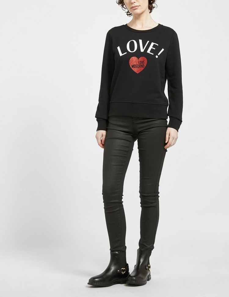 Love Moschino Love! Glitter Sweatshirt