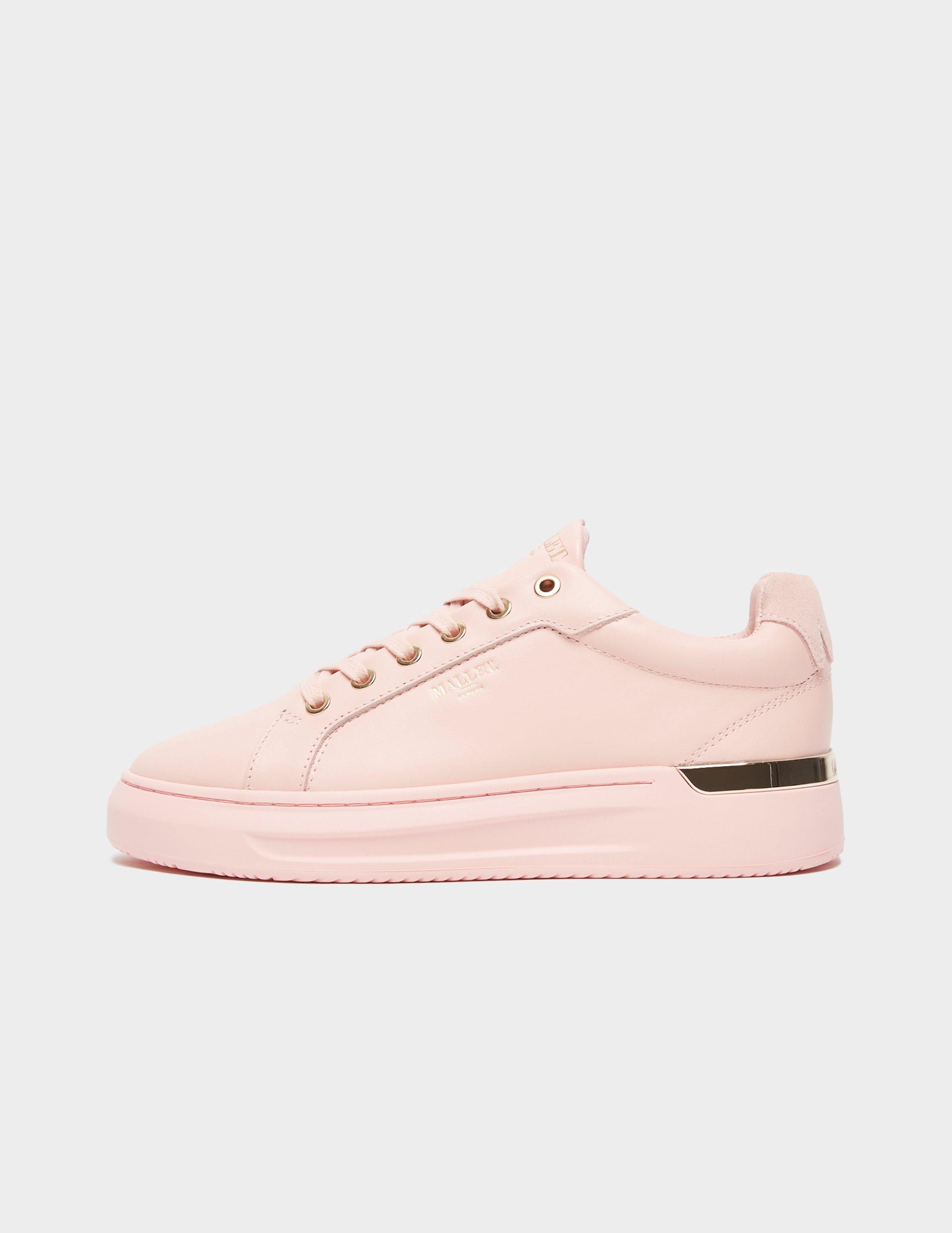rose gold mallet trainers
