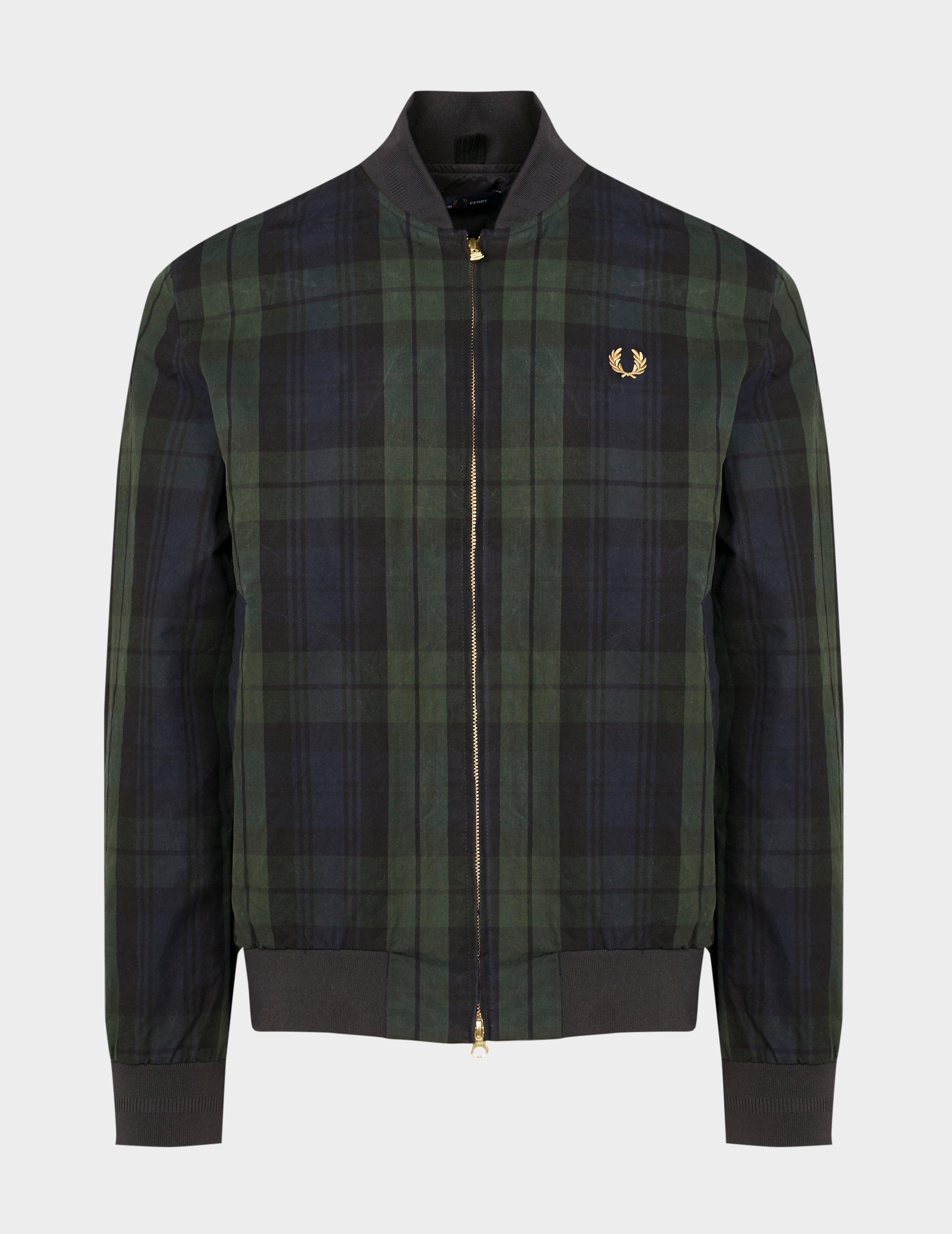 fred perry check bomber jacket