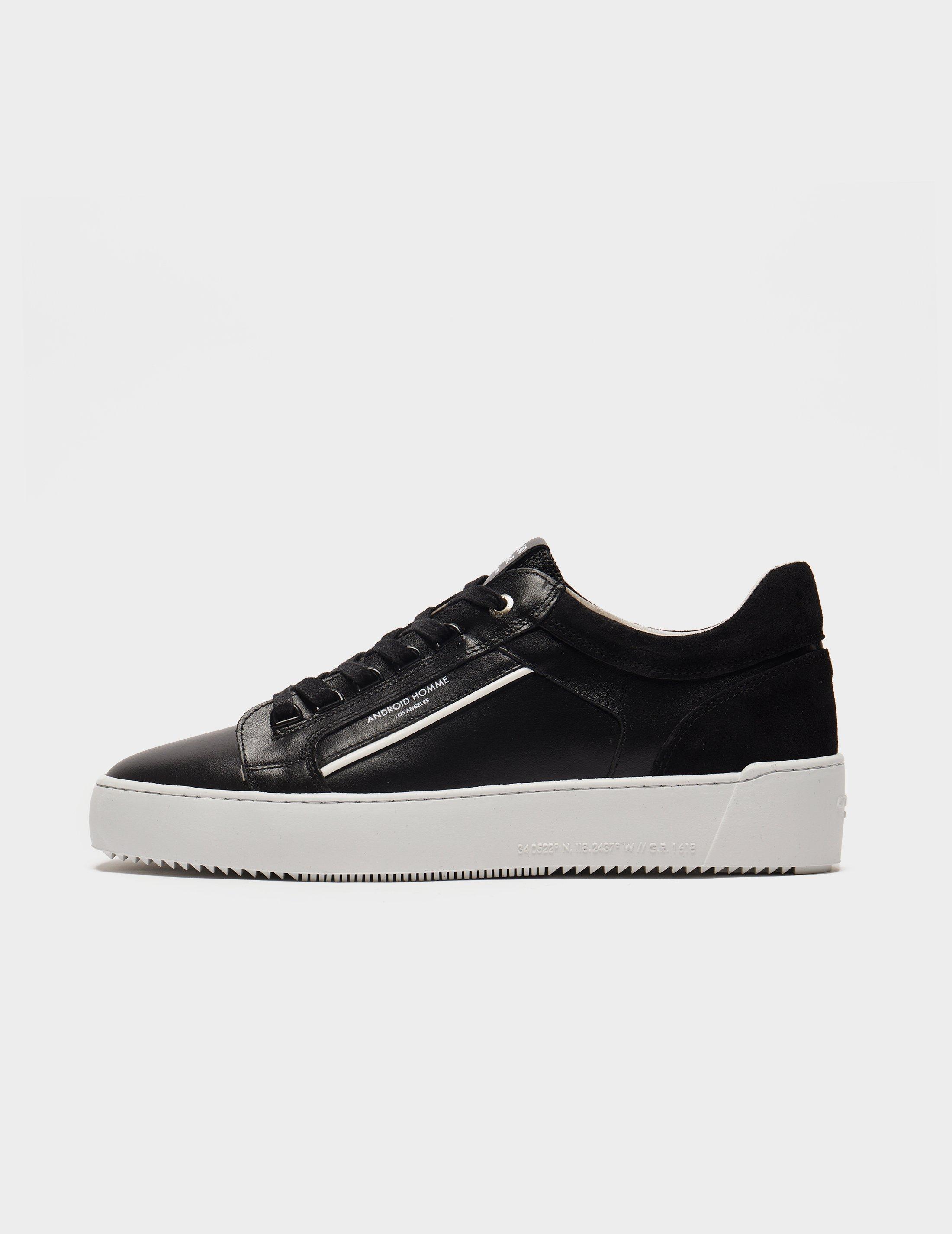 android homme black trainers