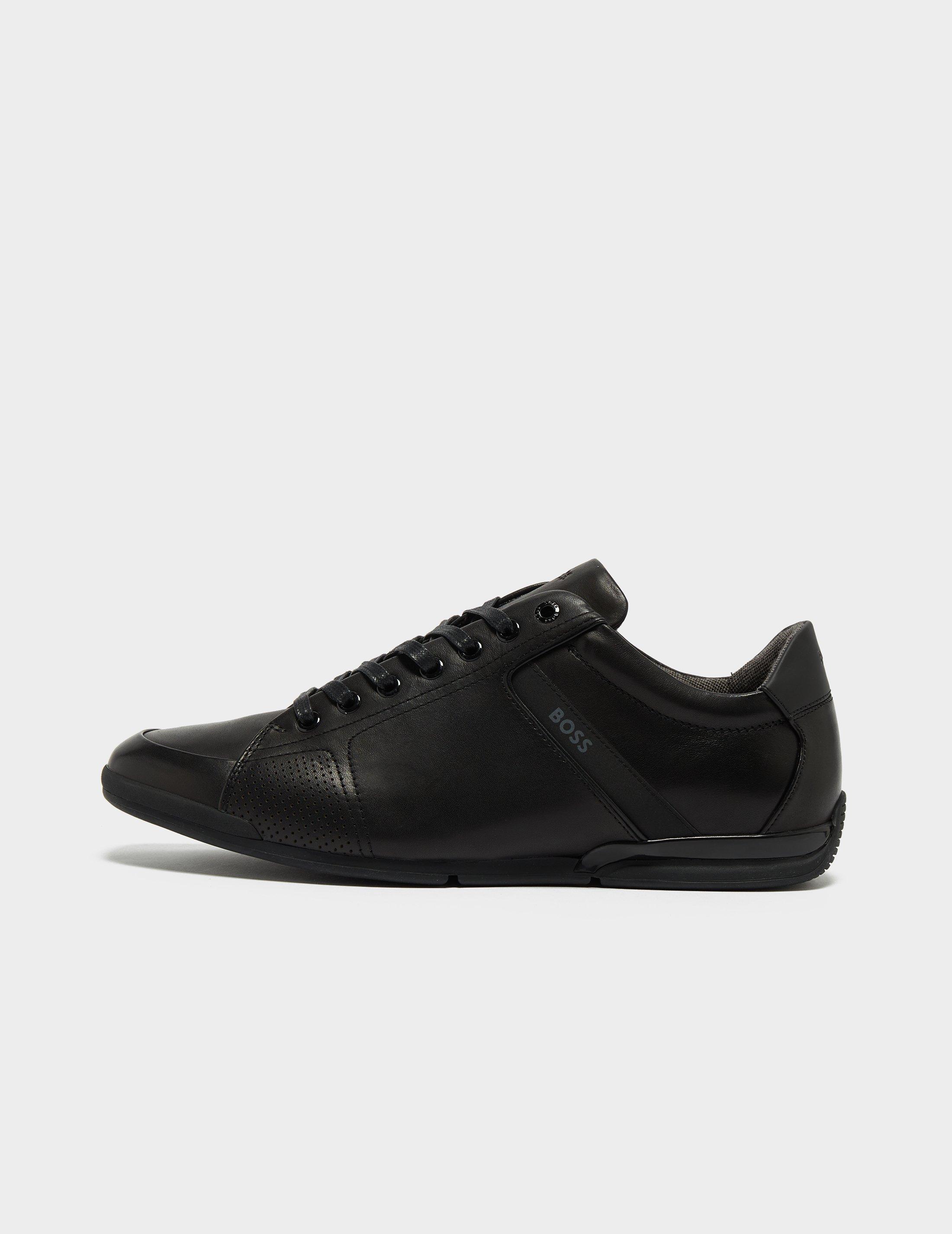 boss saturn leather trainers