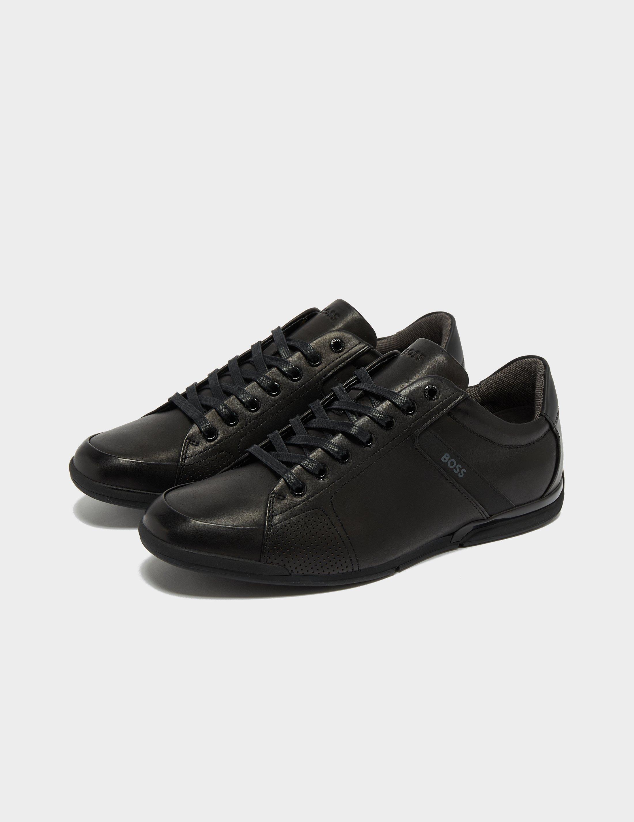 hugo boss saturn leather trainers