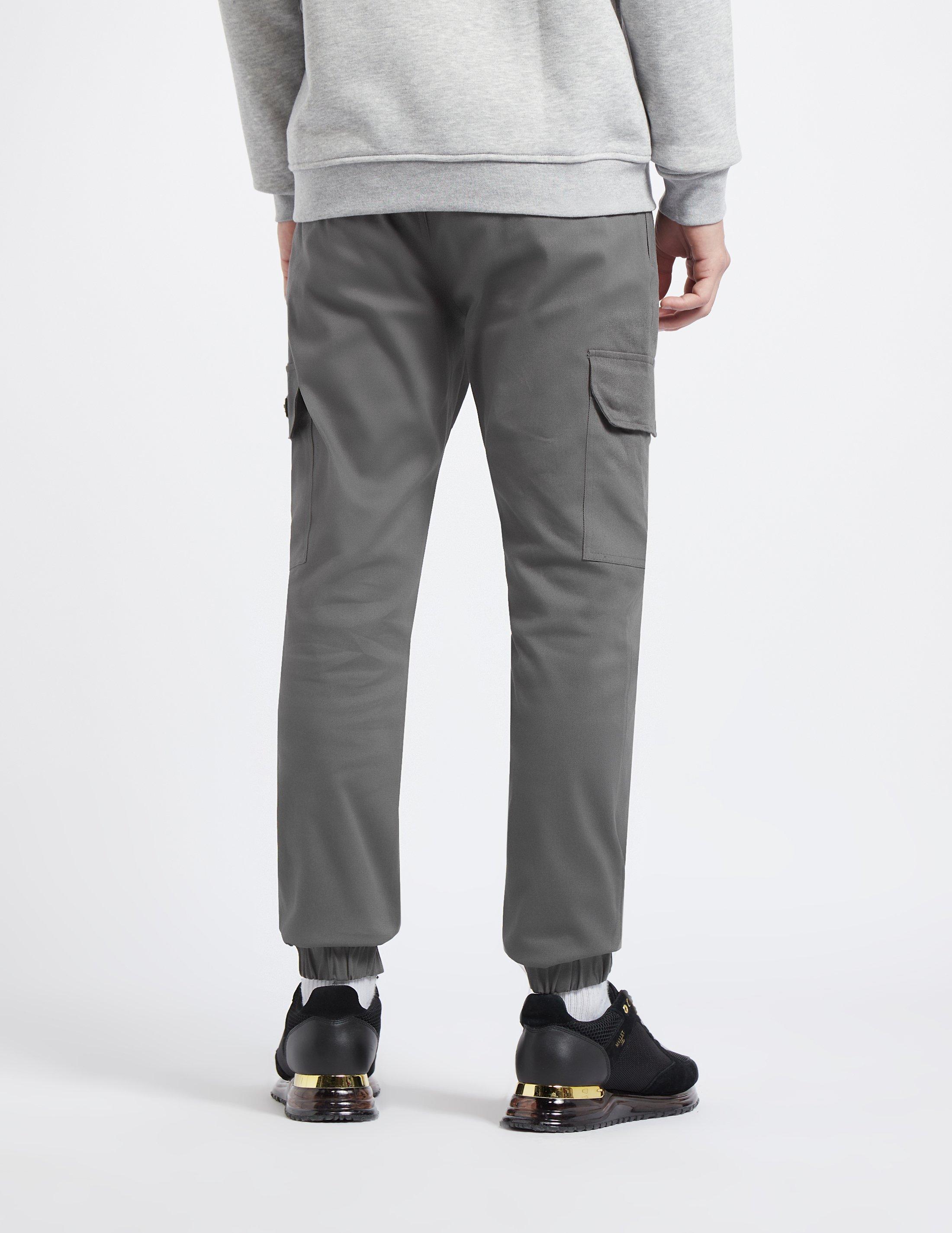 Grey Mallet Badge Cargo Pants | Tessuti