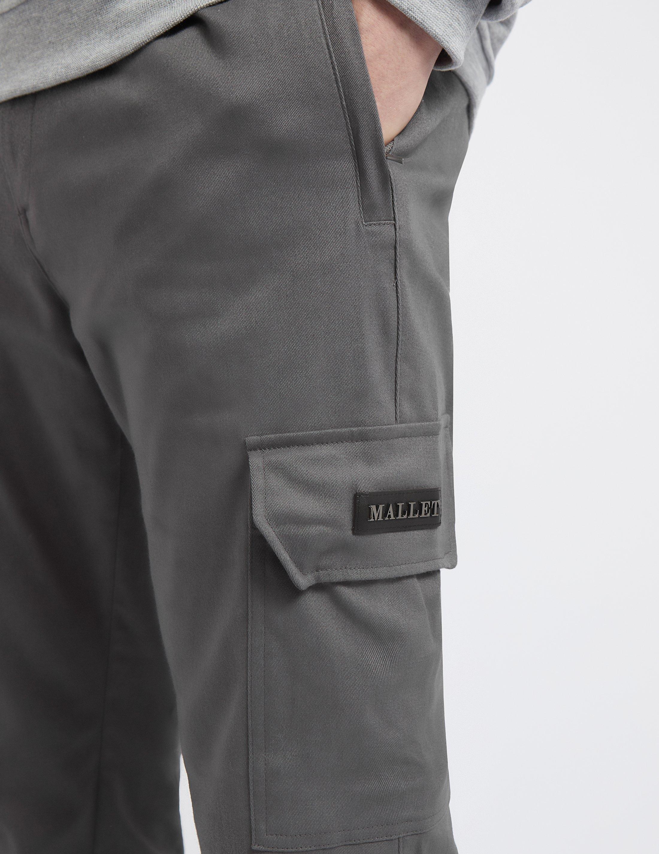Grey Mallet Badge Cargo Pants | Tessuti