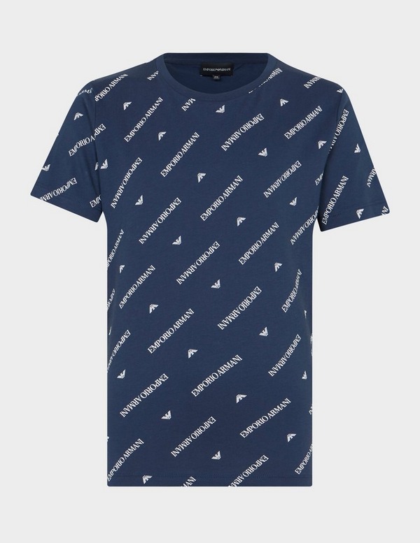 Emporio Armani All Over Print Logo T-Shirt