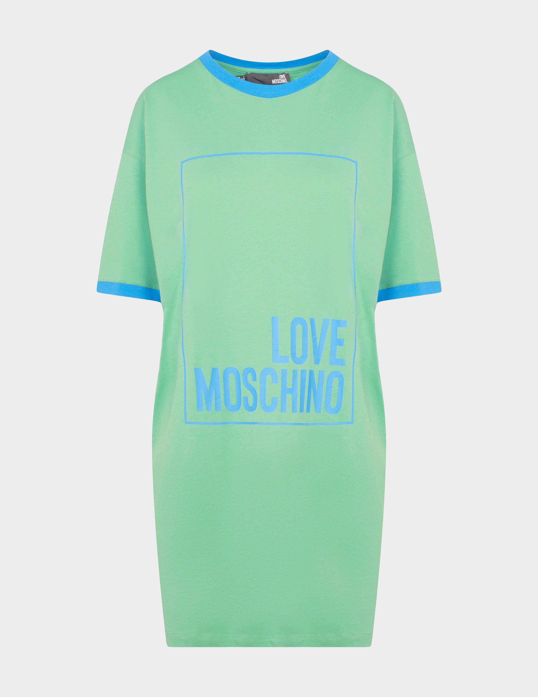 moschino white t shirt dress