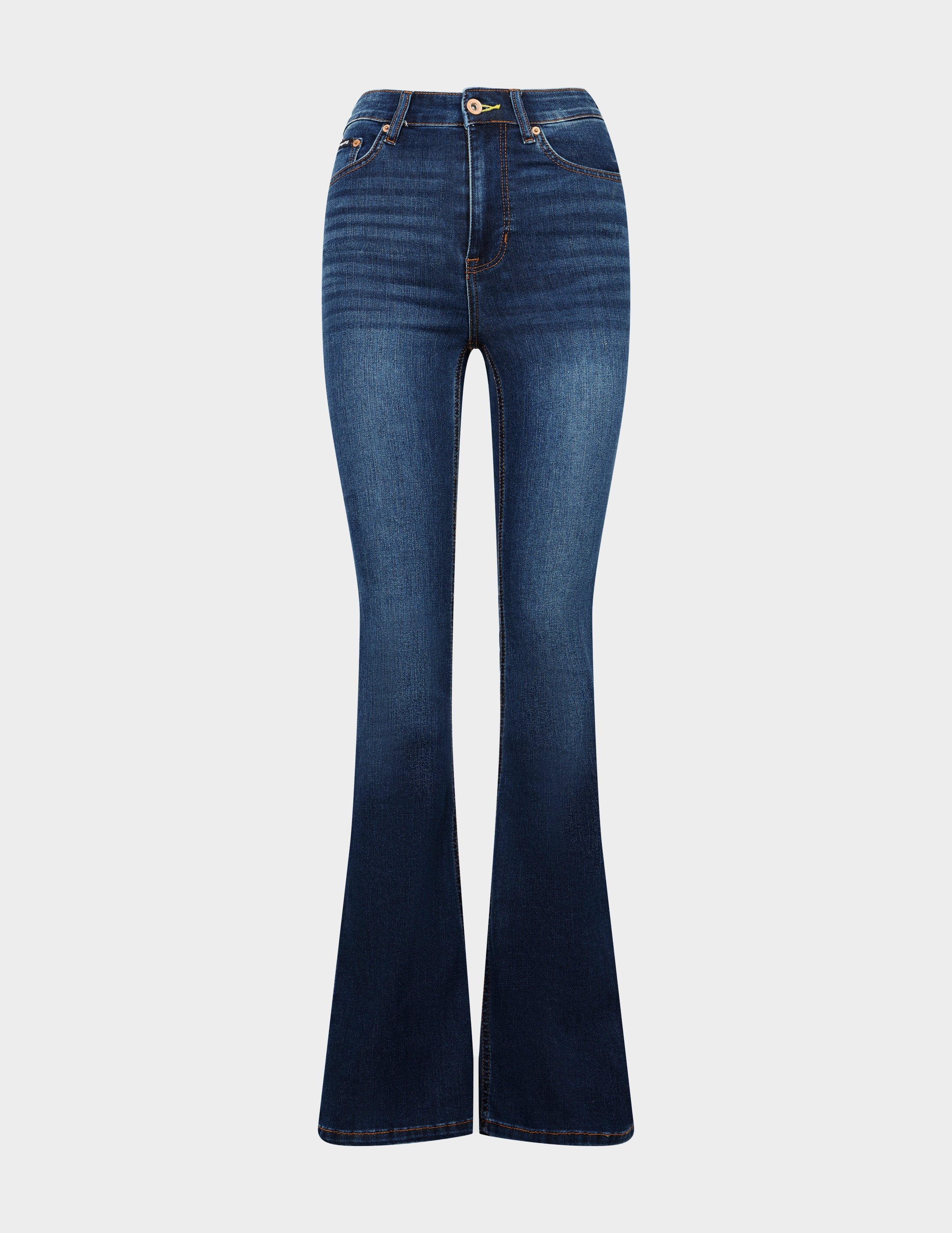 Blue DKNY Broome Kick Flare Jeans | Tessuti