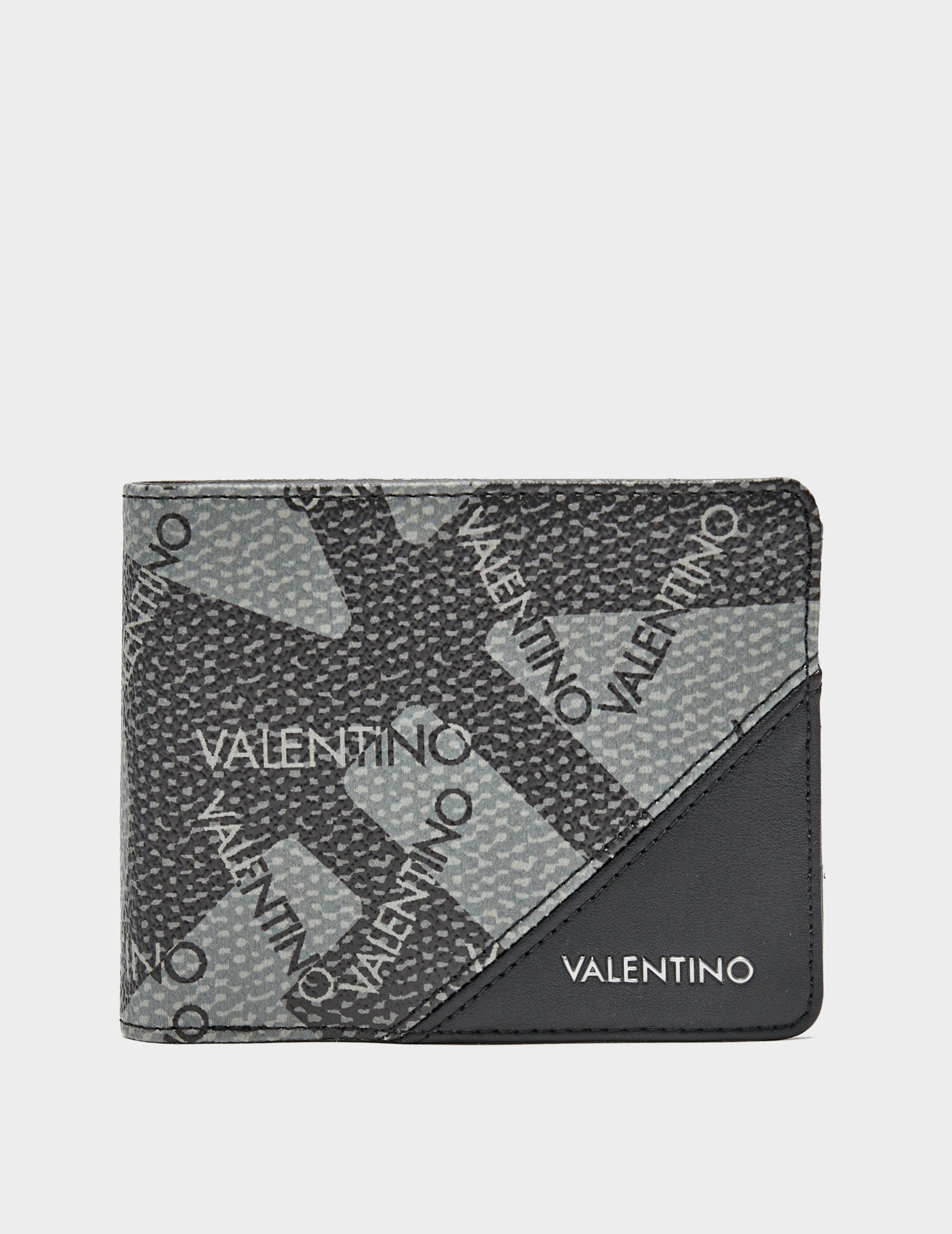 Black Valentino Bags All Over Print Mysto Wallet | Tessuti