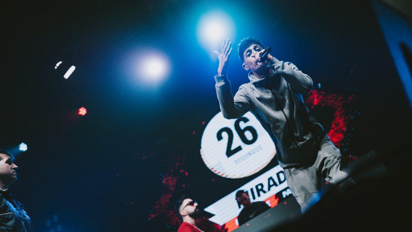 Tirpa rapeando en la primera jornada de FMS España 2022