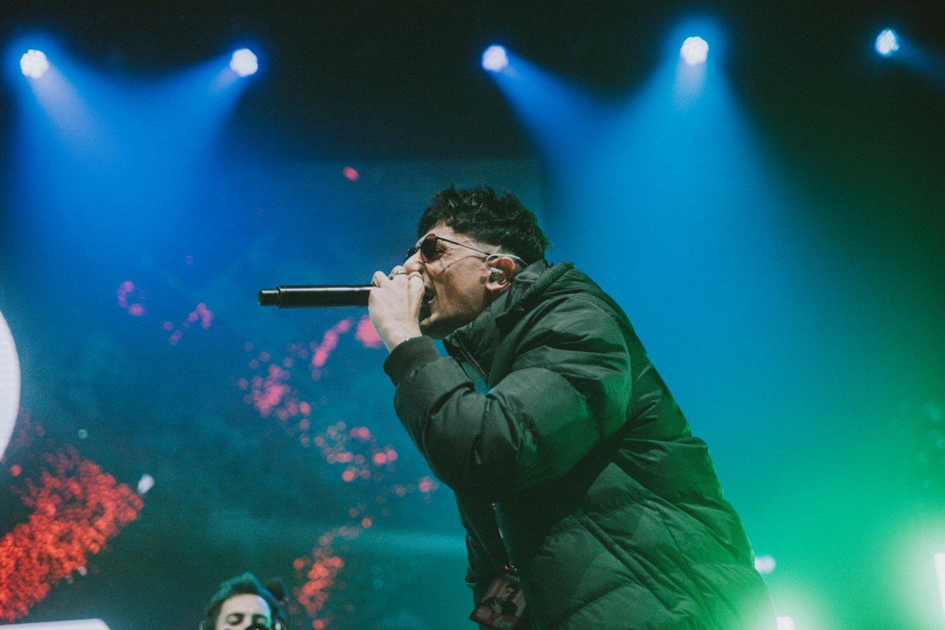 Tirpa rapeando en la tercera jornada de FMS España 2022