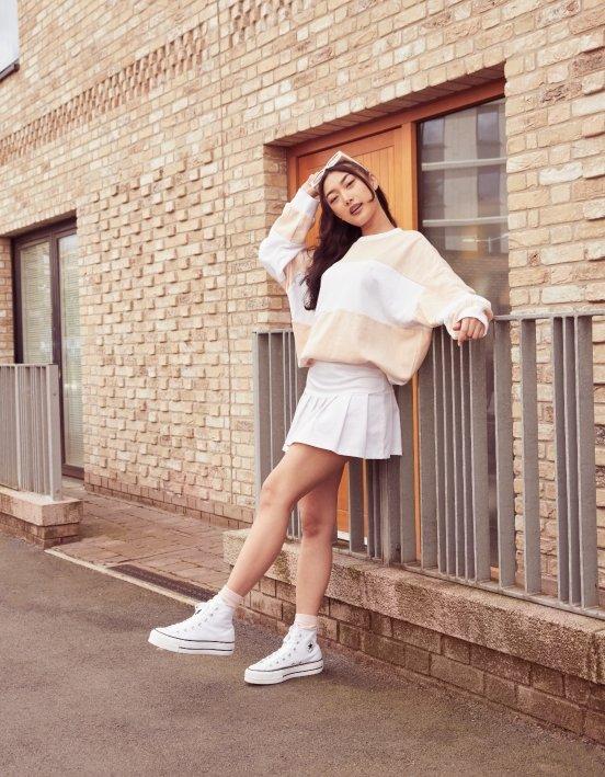 valkoinen Converse All Star Lift High