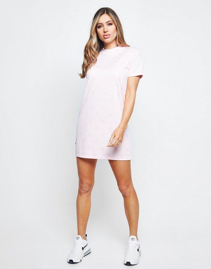 Vestidos de verão rosa da SikSilk