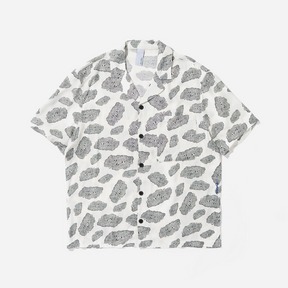 Shapes Print Camp Collar Shirt
