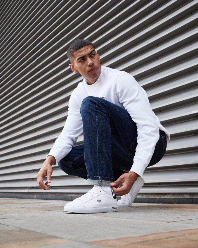 Zapatillas blancas Lacoste hombre