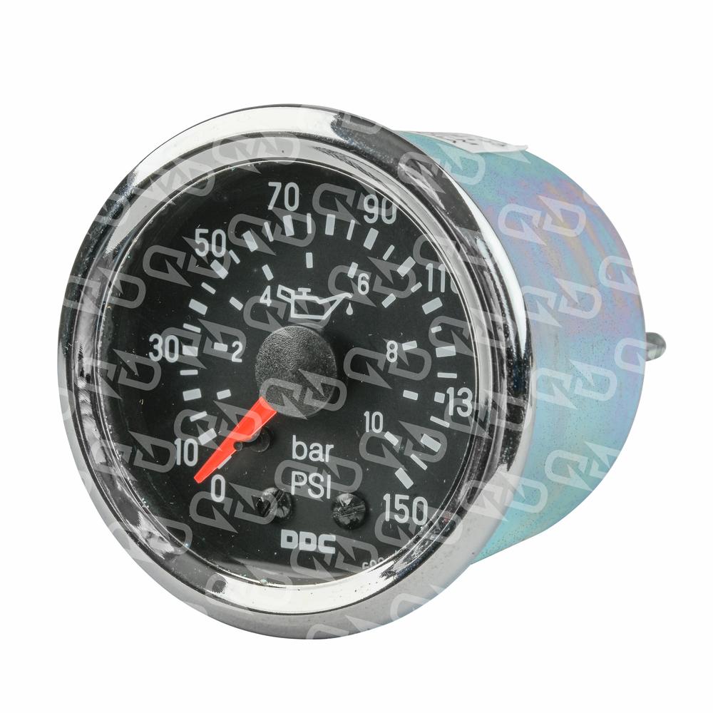 Detroit Oil Pressure Gauge, Chrome DDE 23520721 Diesel Dash