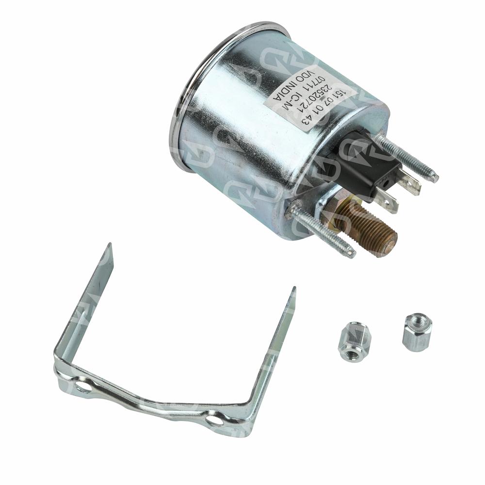 Detroit Oil Pressure Gauge, Chrome DDE 23520721 Diesel Dash