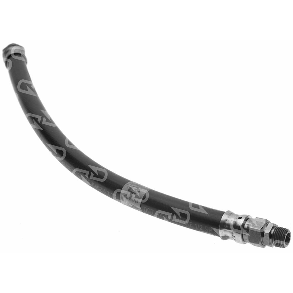 Gates Air Brake Hose Assembly, 1/2 x 60 in, 3/8 Male Fixed x 3/8 Female