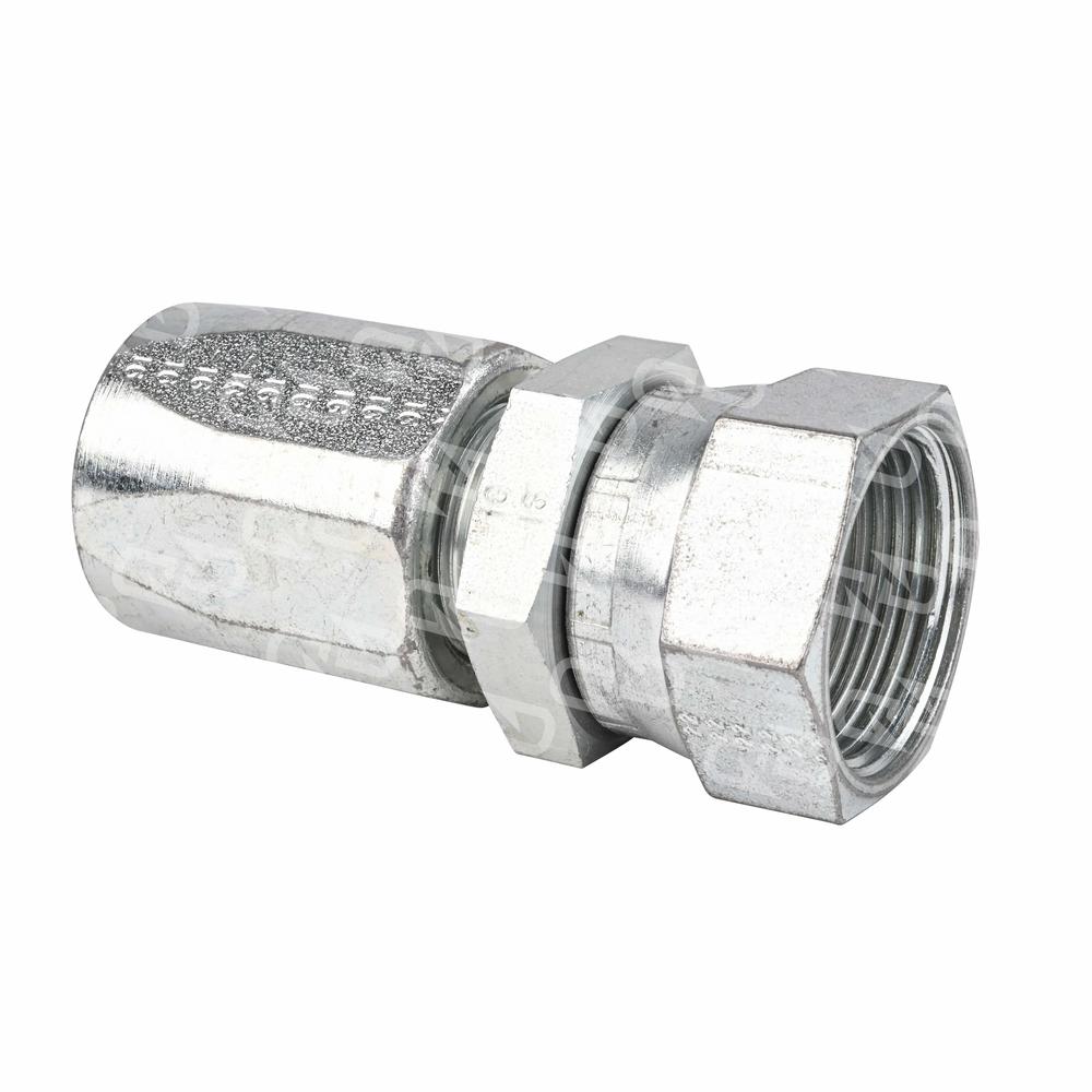 Aeroquip Reusable Hose Fittings, Size 16, 37 DEG JIC, Straight Swivel