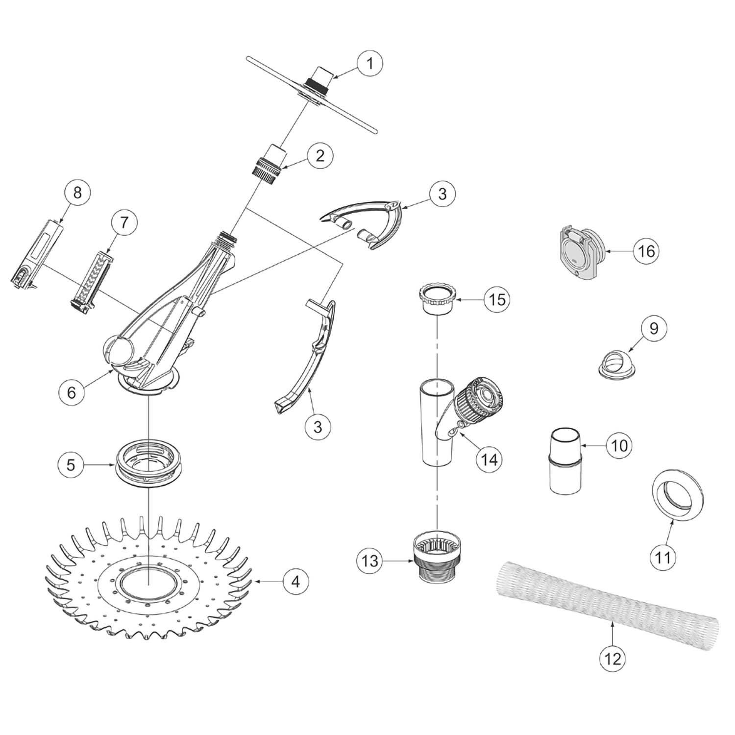 Pentair Kreepy Kruiser Replacement Parts Pre 2012