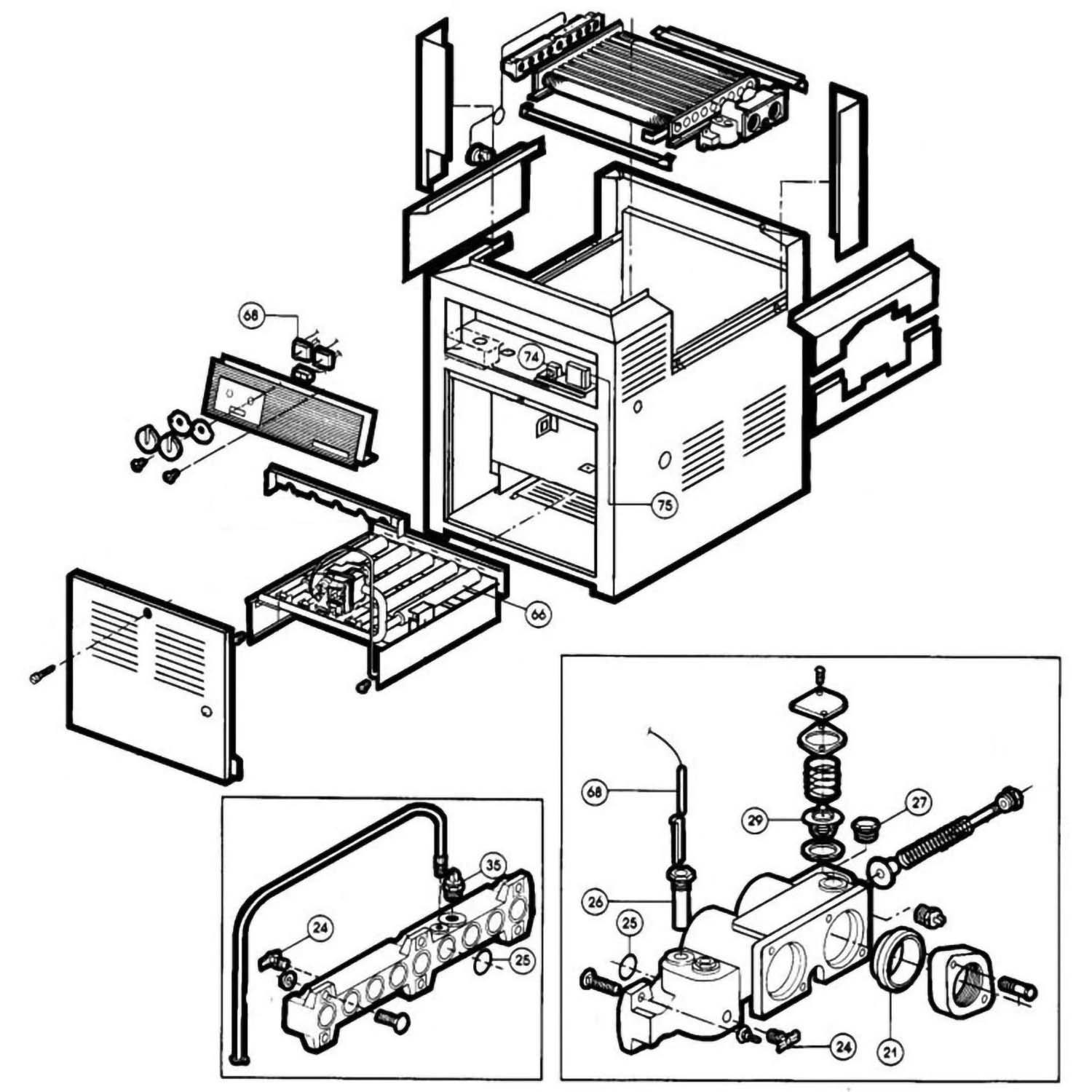 Hayward Heatmaster HM Models 280-406 Pool Heater Parts