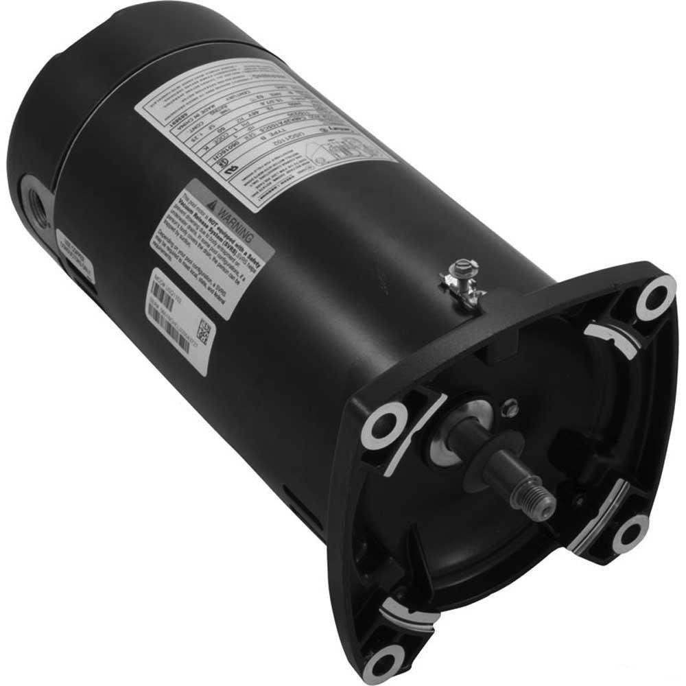 Emerson  US Motor Square Flange Threaded Shaft Uprated Parts Schematic