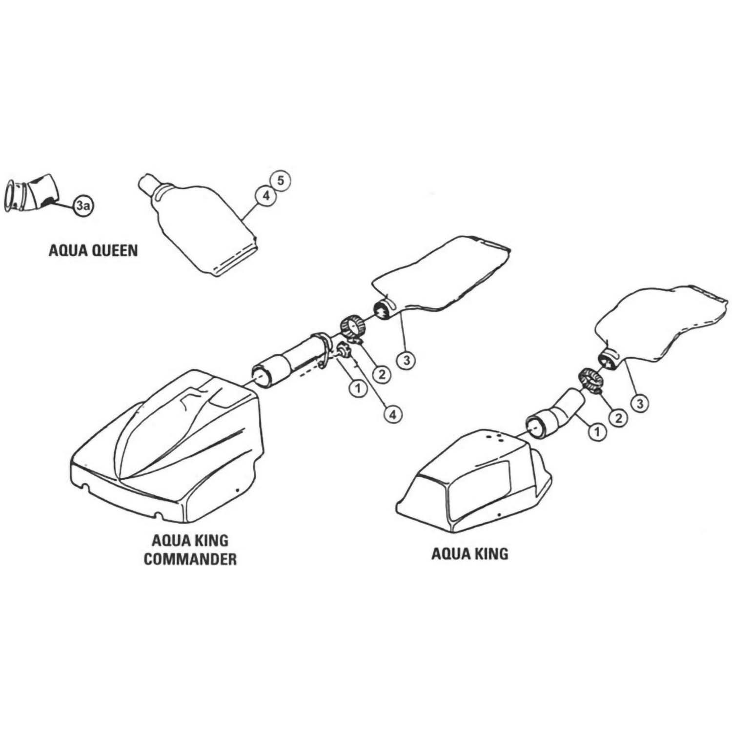 Aqua Vac Queen Accessories Part List