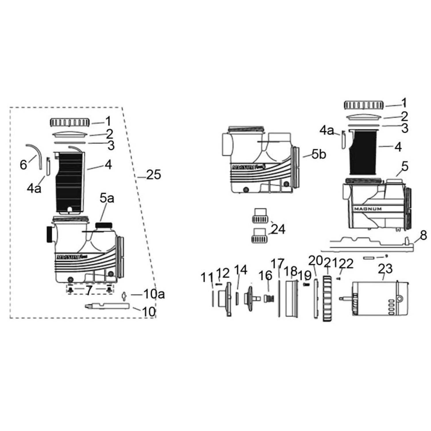 Jacuzzi Magnum Pump Replacement Parts