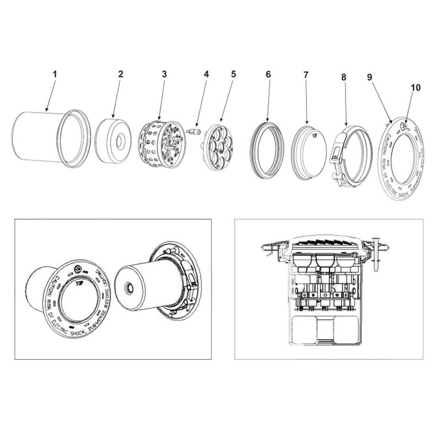 Jandy Digital Spa Light Parts