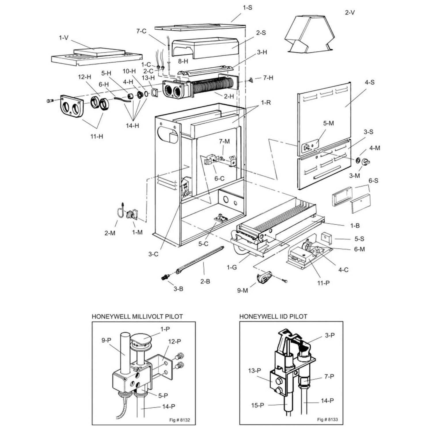 Raypak Heater Replacement Parts 055 - 055B