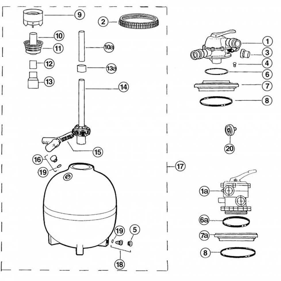 Jacuzzi ST27  ST33 Pool Sand Filter Parts