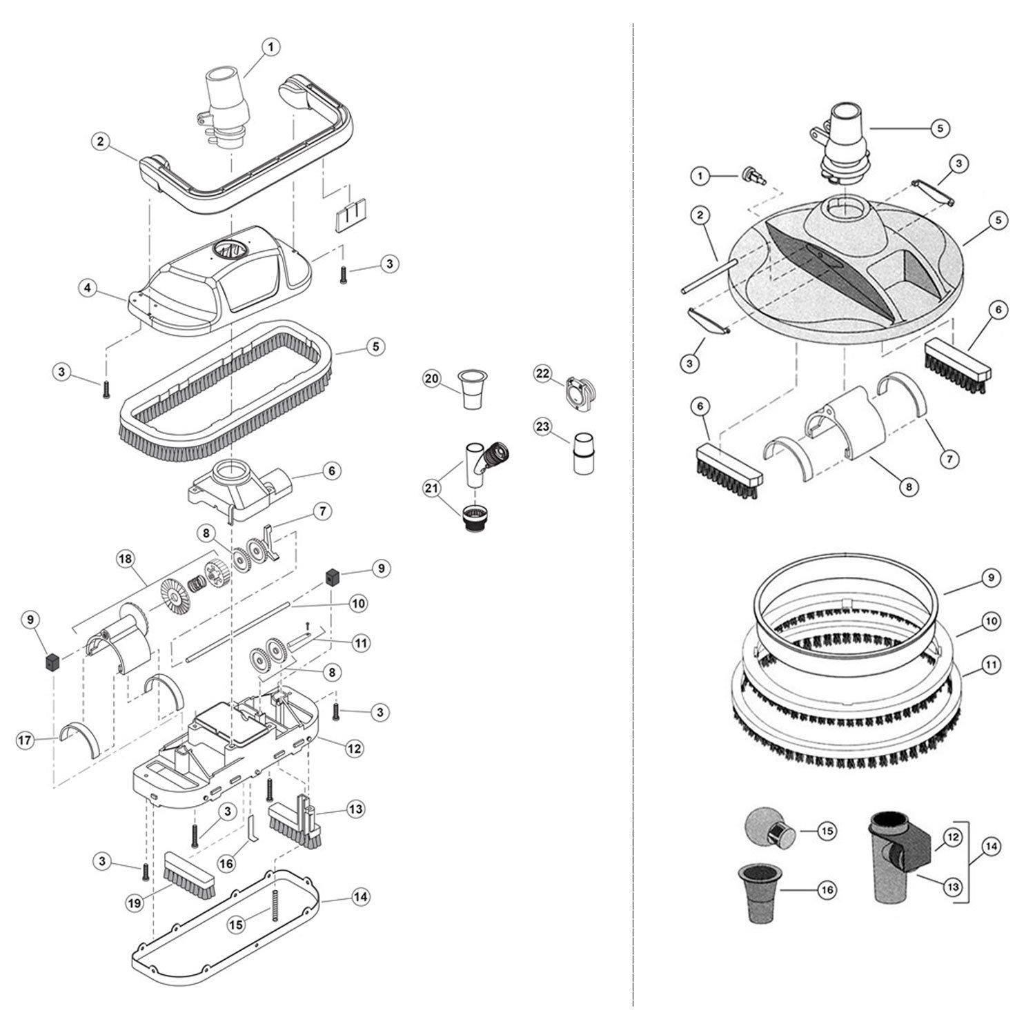 Sta-Rite Great White Pool Cleaner Parts